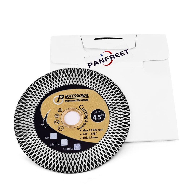 PANFREET 4.5" Super Porcelain Blade Tile Cutting Blade For Granite