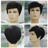 Feibin Popular Men's Wig, 100% Human Hair, Middle Aged, Elderly,