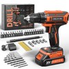 Cordless Drill, 20V MAX Power Drill Set with 2.0Ah Power