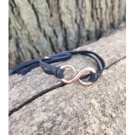 Copper Infinity Bracelet, 7th Anniversary, Copper Seventh Anniversary, Gift for Her, Gift for Him, Hand forged Love Statement, Minimalist.