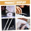 OHPHCALL Stainless Steel Tweezers Set Jewelry Tweezers for Gems Non-Slip