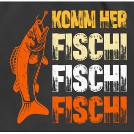 Shirtracer - Gym Bag Backpack - & Accessories - Gift for Anglers I Come Fischi Fischi I Fishing Gift Men I Gift Fishing Men I Fishing Gifts for Men I Gift, 01 black