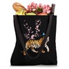 Japan Sakura Cherry Blossom Tiger Japanese Tote Bag