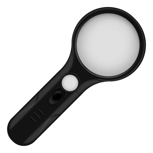 Mercader Digital Lupa Mano 3x 45x Luz Led Uv Portable