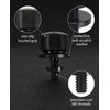 KQOZG Motorcycle Seat Bolts 6 mm Black (Pack of 2)
