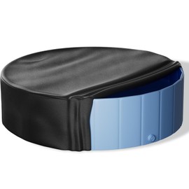 Pool Cover for Foldable Dog Pool, Inflatable Paddling Cover，Swimming Pool Cover for Kids and Pets，Round Collapsible Dog Bath Pool Cover, Outdoor above Ground Poor Cover (S（ 32“ x 8”）)