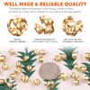 Rustark 105Pcs 1/4” 3/8” 1/2” Brass Compression Fitting Sleeves Ferrules