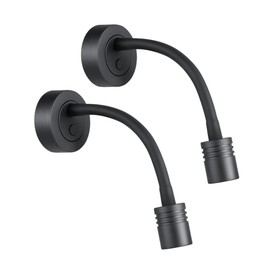 Obeaming Obeaming 12V Dimmable Reading Light Campervan Boat Bedside Reading Lamp, Gooseneck LED Spotlight for Camper Van Caravan Truck Motorhome Caravan, Equipped USB Charger & Press Dimmer Switch