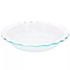 Pyrex Clear Fluted Rim Glass Pie Plate 9.5 x 1.6