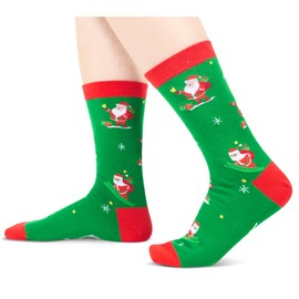 Zmart Christmas Gifts Stocking Socks For Women Men - Xmas Stocking Stuffers For Mom, Secret Santa Socks for Dad