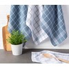 DII Waffle Weave Kitchen Collection, 100% Cotton, Kitchen Set, Blue