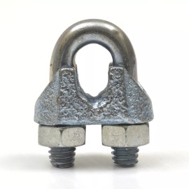 Unbranded/Generic Galvanized 1/4 Inch Cable Wire Rope CLAMPS (10 PACK)