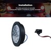 XtraGlow 4 inch Round Dual Revolution LED Tail Lights Red