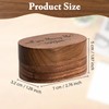 Huipalon Walnut Engagement Ring Box Wooden Ring Box Engraved with