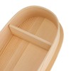 Wooden Bento Boxes Double Wood Color Bento Lunch Box Portable
