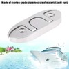 Aeloa Boat Cleat-w/Fasteners Marine Boat Flip Up 4-1/2" Folding Cleat