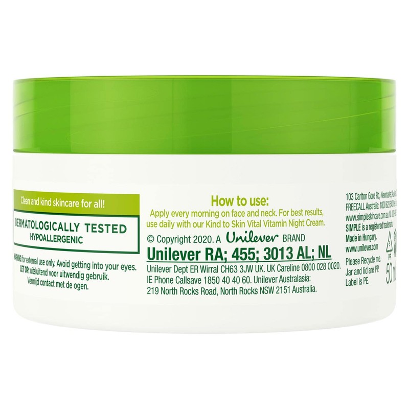 Simple Kind To Skin Vital Vitamin Day Cream 50 ml