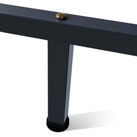KUSRUP Metal Adjustable Height Bed Furniture Foot Legs Heavy Duty Bed Center Frame Slat Support Leg for Bed Frame Replacement Parts Heavy Duty Easy Install 2PS (5.9" to 8.6")