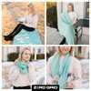 Zero Grid Infinity Scarf with Hidden Pockets Converts to Blanket