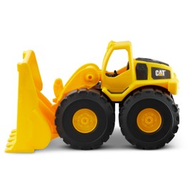 CAT CAT Construction Toys, Construction Fleet 10" Front Loader Toy - Real Working Parts, Indoor/Outdoor, Sturdy Plastic Construction for 2+ Year Old Boys