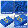 JarThenaAMCS 2Pcs Christmas Hand Towels Xmas Nativity Scene Embroidered Bathroom