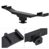 Double End Cold Shoe Mount Bracket Extension Rod for Camera