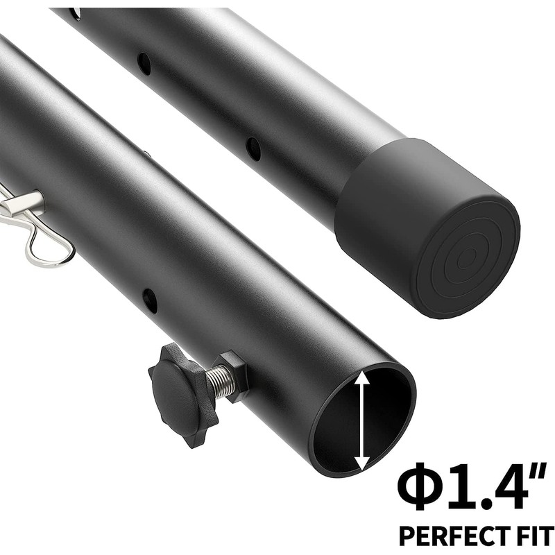 Laowu 8 PCS Folding Table Leg Extenders, 2 Levels Adjustable