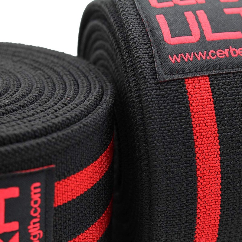 CERBERUS Strength Ultra Knee Wraps (Pair) (2.5m)