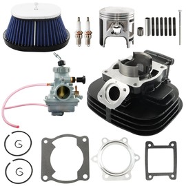 GXYWADY 195cc Cylinder Carburetor Piston Gasket Top End Kit Set Replacement for Yamaha Blaster 200 YFS200 1988-2006 2XJ-11311-02-00