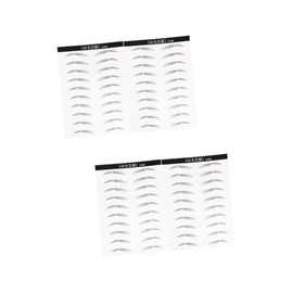 Baluue 4sheets Eyebrow Stickers of Hair-like Simulation for Women Easy Use Eyebrow Makeup Tools for