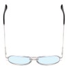 Calabria 1106 Pilot Blue Light Reading Glasses +1.75 Silver Mens