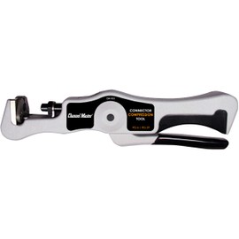 Channel Master CM-7170 RG6 Coaxial F-Connectors Universal Compression Fitting Weather Sealed for Standard, Tri and Quad Shield Cables - Kit