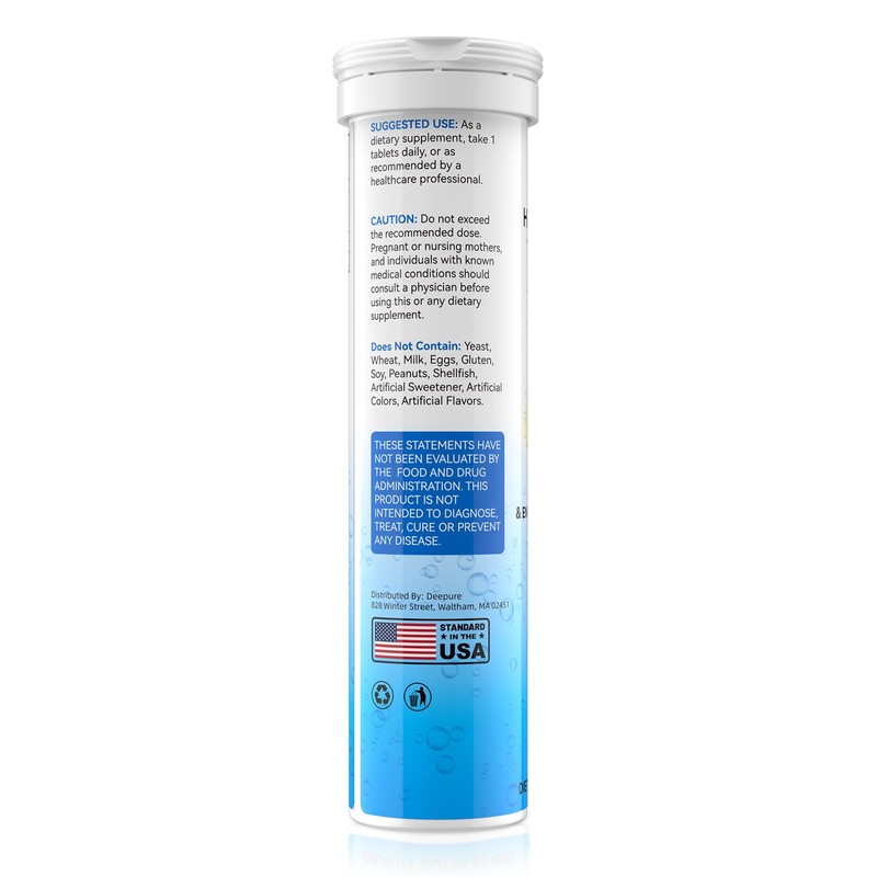 Hydrogen Water Tablets 12ppm with Magnesium - Create High Concentration
