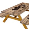 Picnic Table Cover with Bench Covers Camping Essentials Waterproof Windproof