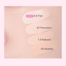 AMUSE Ceramic Skin Perfector Cushion & Puff Set 4items [Ballerina Limited Edition], Shade:0.5 Fair