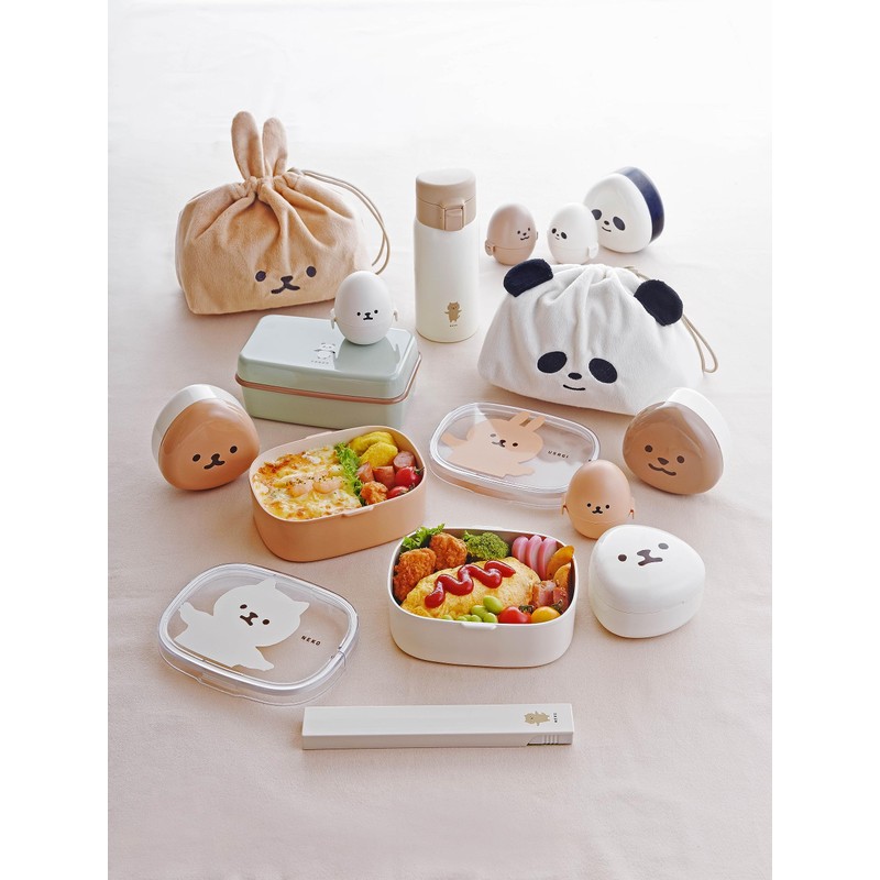 Sabu Mumuu 387005 Antibacterial One-Touch Lunch M, Mirukuneko, Capacity: 20.3