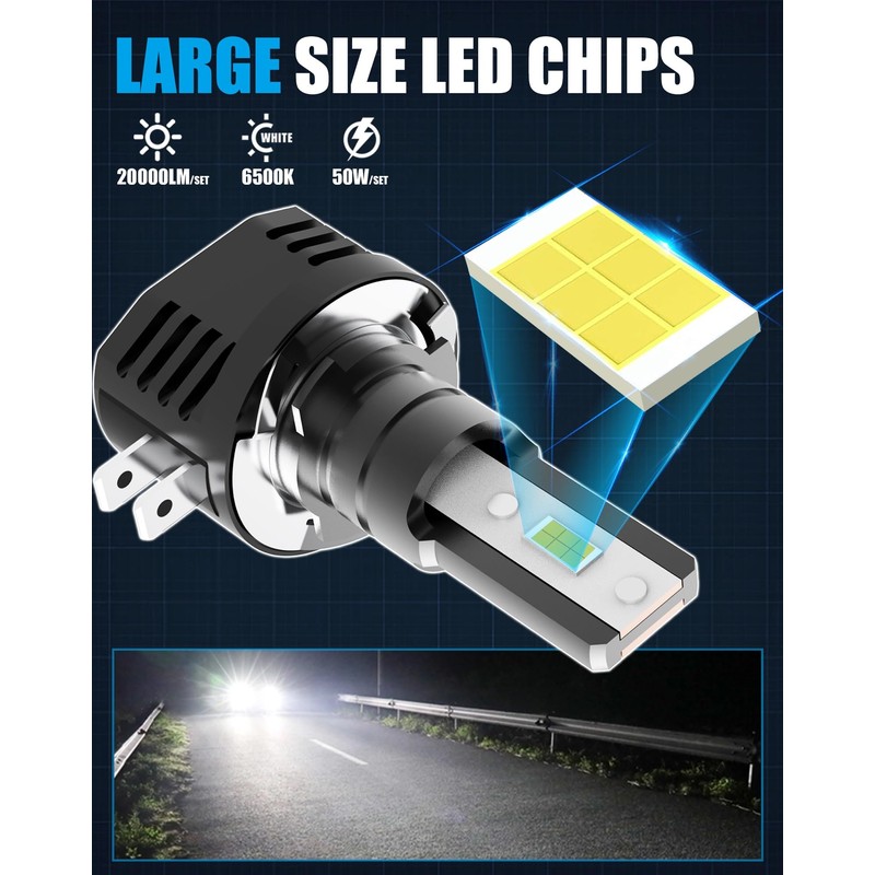 CHOPDARK H11B LED Bulbs H9B H8B Fog Lamp 50W 20000Lm