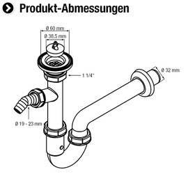 Cornat odour traps for pipes on washbasin and sinks various sizes / styles