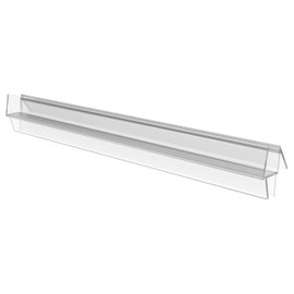 CRL Clear Co-Extruded Bottom Wipe With Drip Rail for 1/4" Glass by CR Laurence