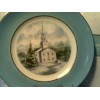 RHTF VTG 1974 AVON CHRISTMAS PLATE COUNTRY CHURCH -NEW IN