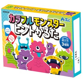 Artec Colorful Monster Tip Karuta 9528 Karuta, Toddler, Picture Matching, Turning Karuta, 3 Ways to Play, Educational