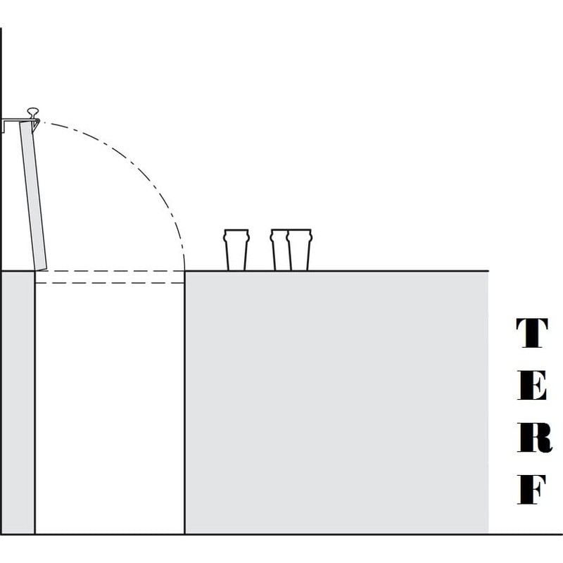 TERF® Polished Chrome Counter Flap Catch and Stay Bar Shop