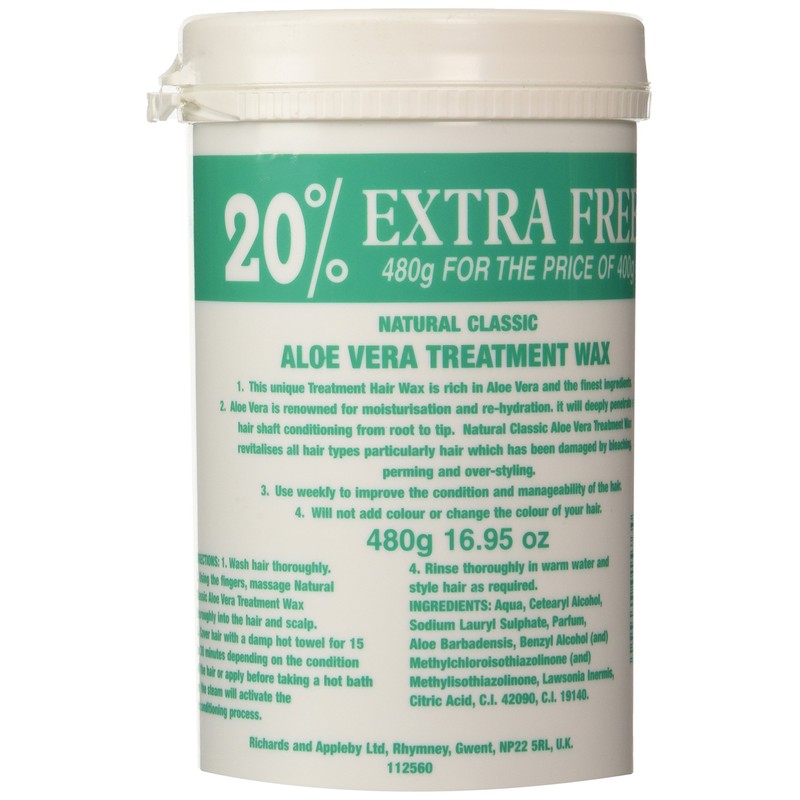 Natural Classic Aloe Vera Hair Treatment Conditioner 480g