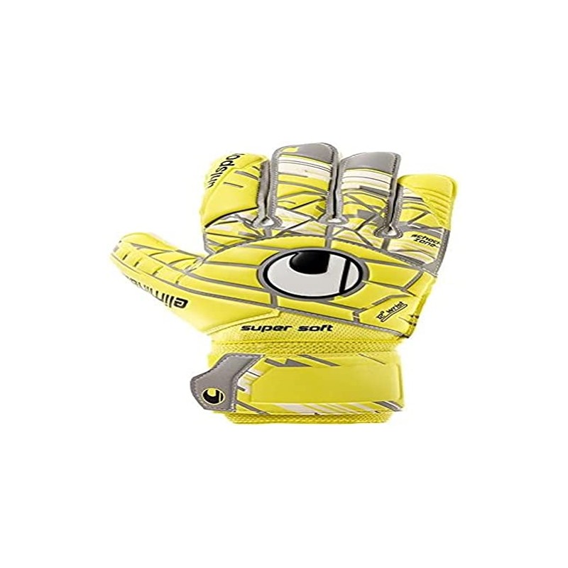 uhlsport ELIMINATOR SUPERSOFT Goalkeeper Gloves Men, Men, 101102201, LITE fluo
