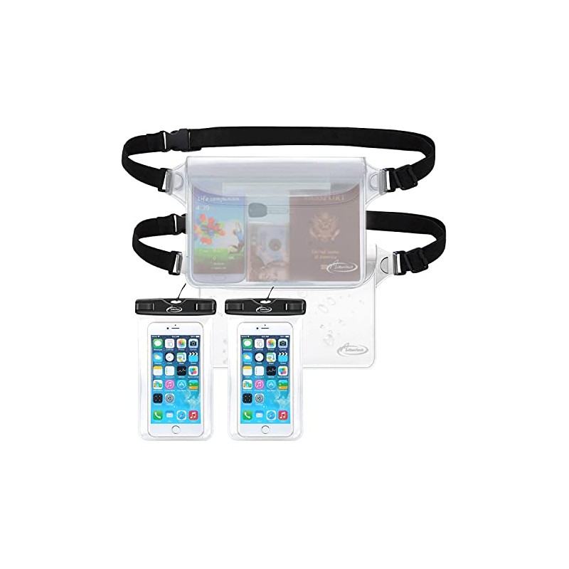 AiRunTech Waterproof Phone Pouch and Fanny Pack Set - 4-Piece