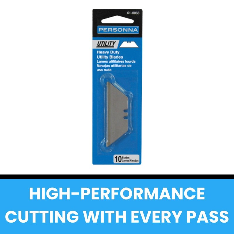 2 Notch Utility Blades, .025" Carbon - 10 Pack