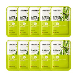 LABOTICA BAMBOO SKIN SOFT MASK - Hydrating Face Mask for Even Skin Tone, Sensitive Skin, and Anti-Aging (10 Sheets)