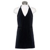 Fame F23 V-Neck Bib Apron - Black & White Pinstripe