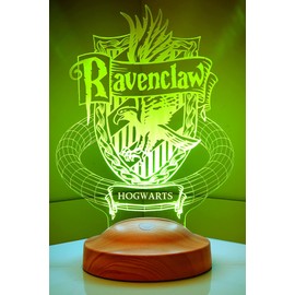 Sentidos 3D LED Night Light, Lamp, Boys’, Children’s Gifts, Birthday Gifts, Christening Gift, Desk, Bedroom Lamp, Ravenclaw