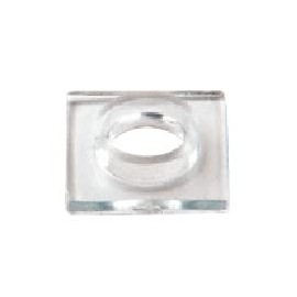 Clear 3/4" O.D. Square Washer with Sleeve Pack of 10
